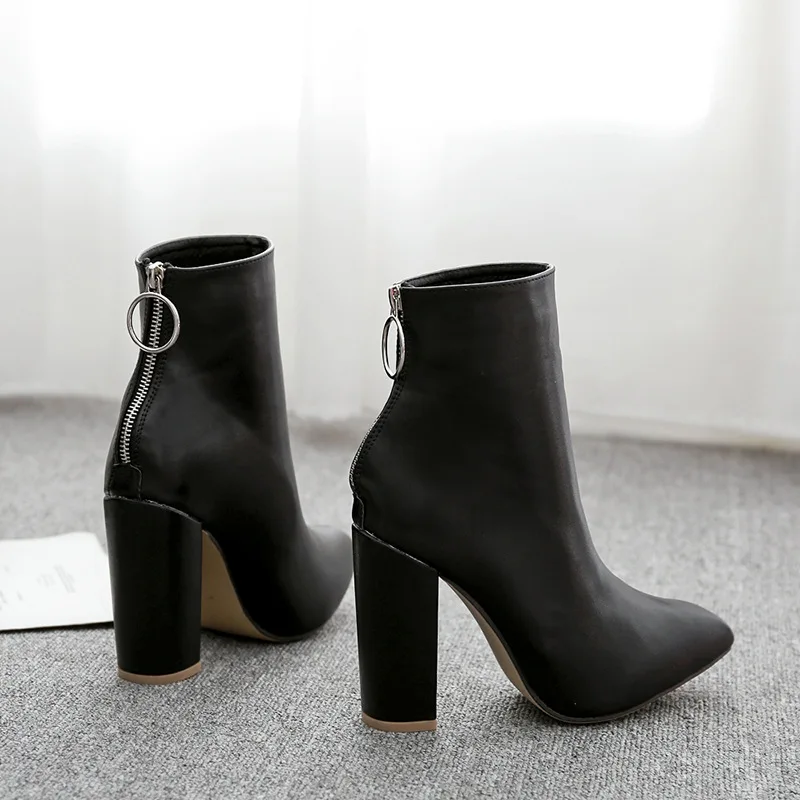 Новинка классические модные женские ботильоны сезон осень винтажные