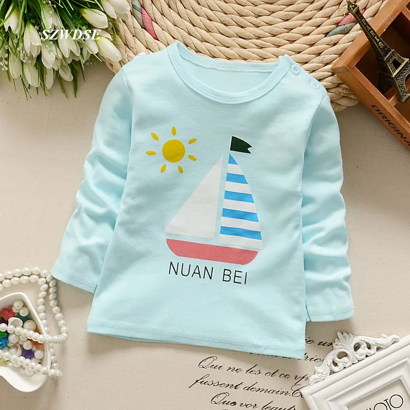 Детская осенне зимняя футболка с длинными рукавами рисунком кролика детская