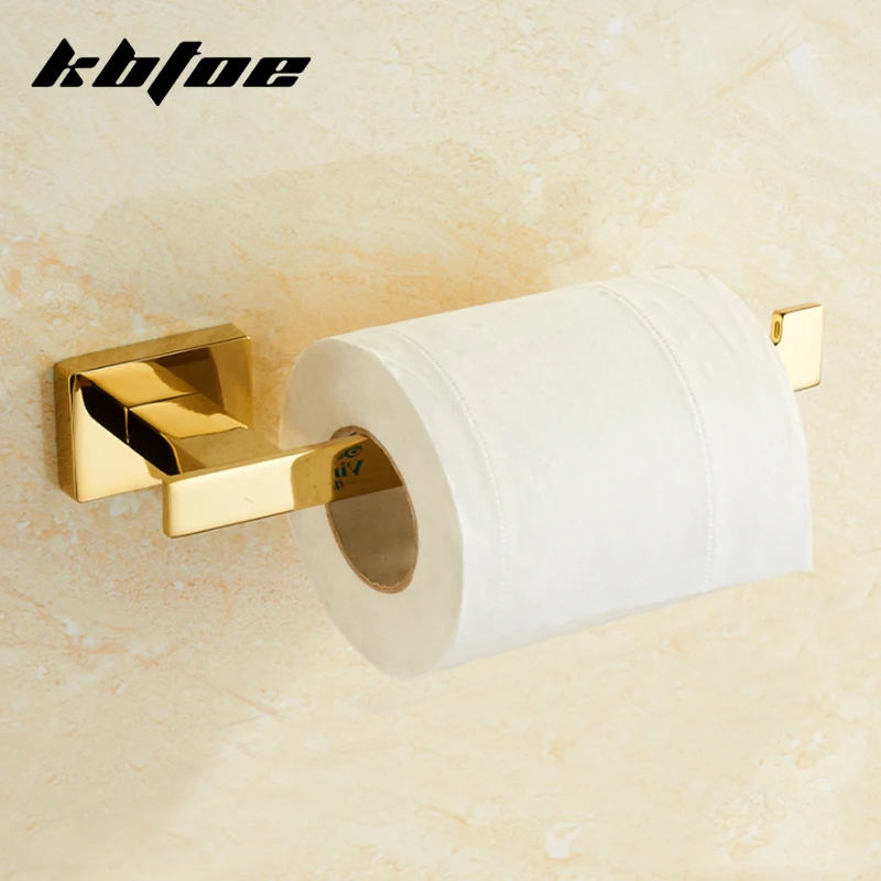 

Bathroom Accessories Paper Holders Zinc Alloy Wall Mounted Lavatory Kitchen Chrome Golden Silver Toilet Roll Holder Hardware