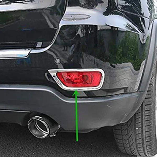 2 Pcs Car Rear Fog Lamp Cover Frame for Jeep Grand Cherokee 2011-2019 | Автомобили и мотоциклы