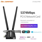 Сетевая карта Intel AX210 WiFi6E, 5374 Мбитс, PCI-E, 2,4 ГГц5,8 ГГц6 ГГц, PCI Express 802.11ax, адаптер BT 5,2 AX200 2974 Мбитс, Wi-Fi карта