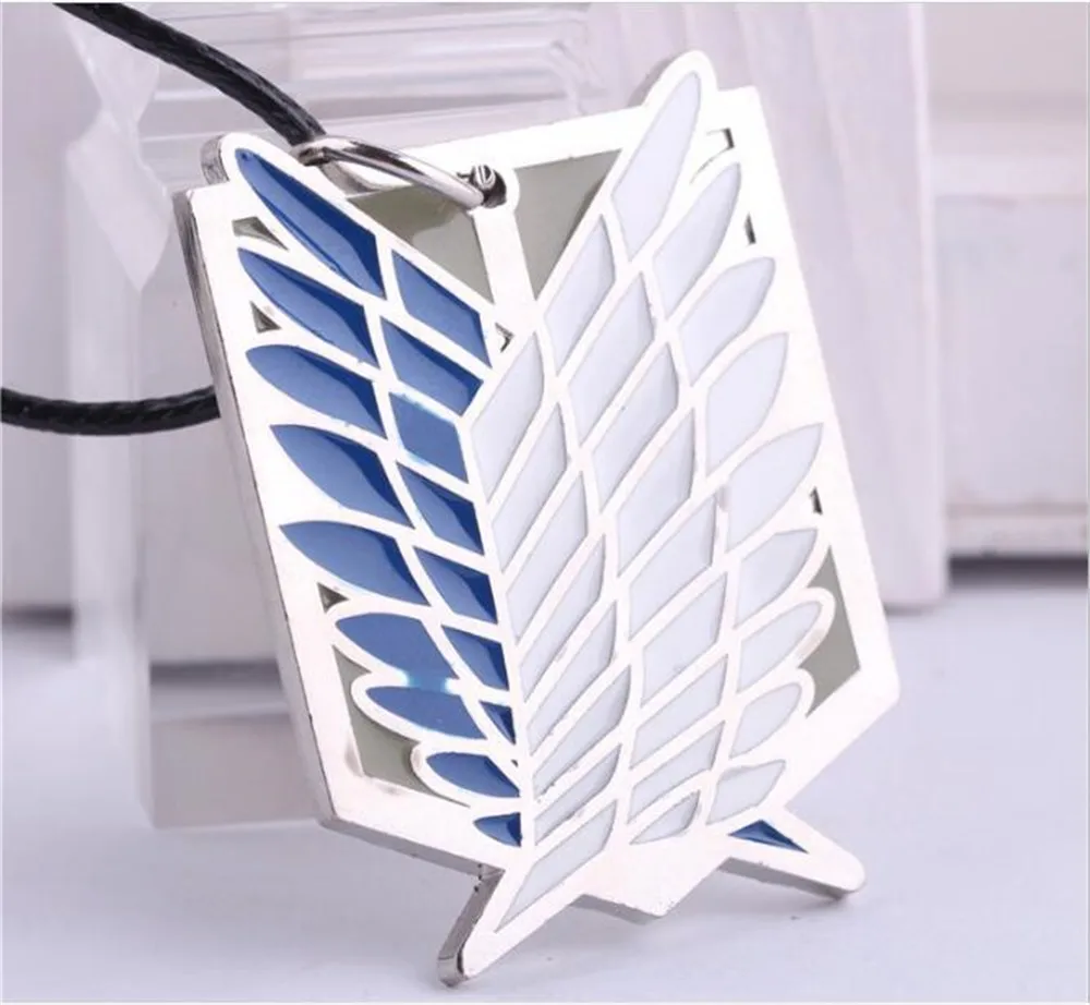 Ожерелья с подвесками атака на Титанов металлические подвески в виде крыльев