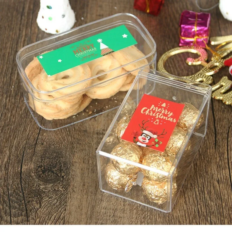 

10 Sheets 80pcs New Christmas Adhesive Sticker Adhesive Label Gift Box Sealing 8/ Sheet