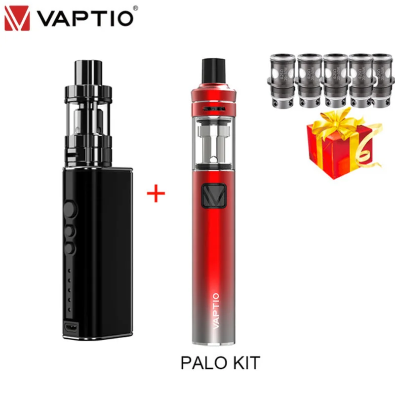 Vaptio P1 комплект Max 50 Вт электронная сигарета 2100 мАч Топ заполнения 2 мл Танк бокс