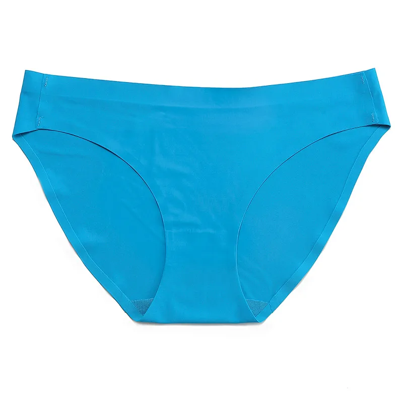 3 шт./лот цельные бесшовные трусики женское нижнее белье шелковые сексуальные