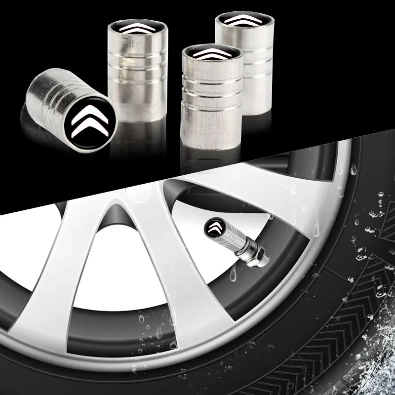 Металлическая креативная красная крышка клапана автомобиля 4 шт. аксессуары для