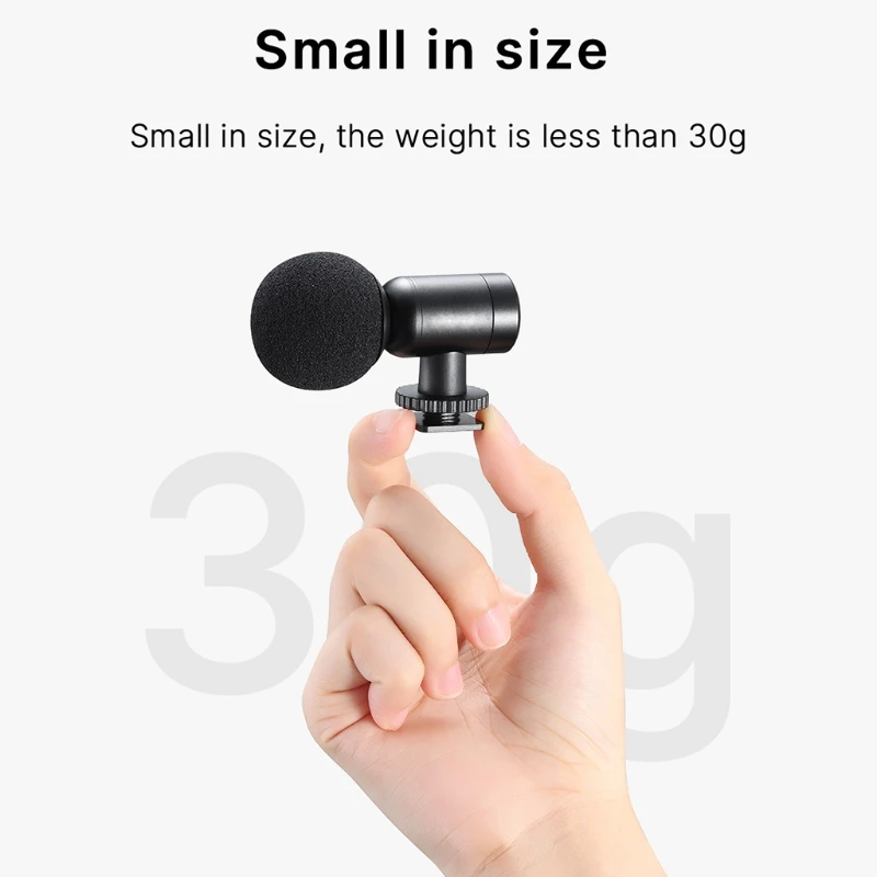 

Профессиональный микрофон 28EA, универсальный кардиоидный мини-микрофон для камеры, телефона, смартфона, видеокамеры, записи подкаста