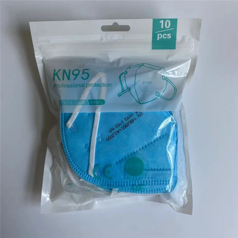 10-200 шт. ffp2mask Black kn95 mascarillas negra для взрослых 5 слоев fpp2 утвержденный CE респираторная
