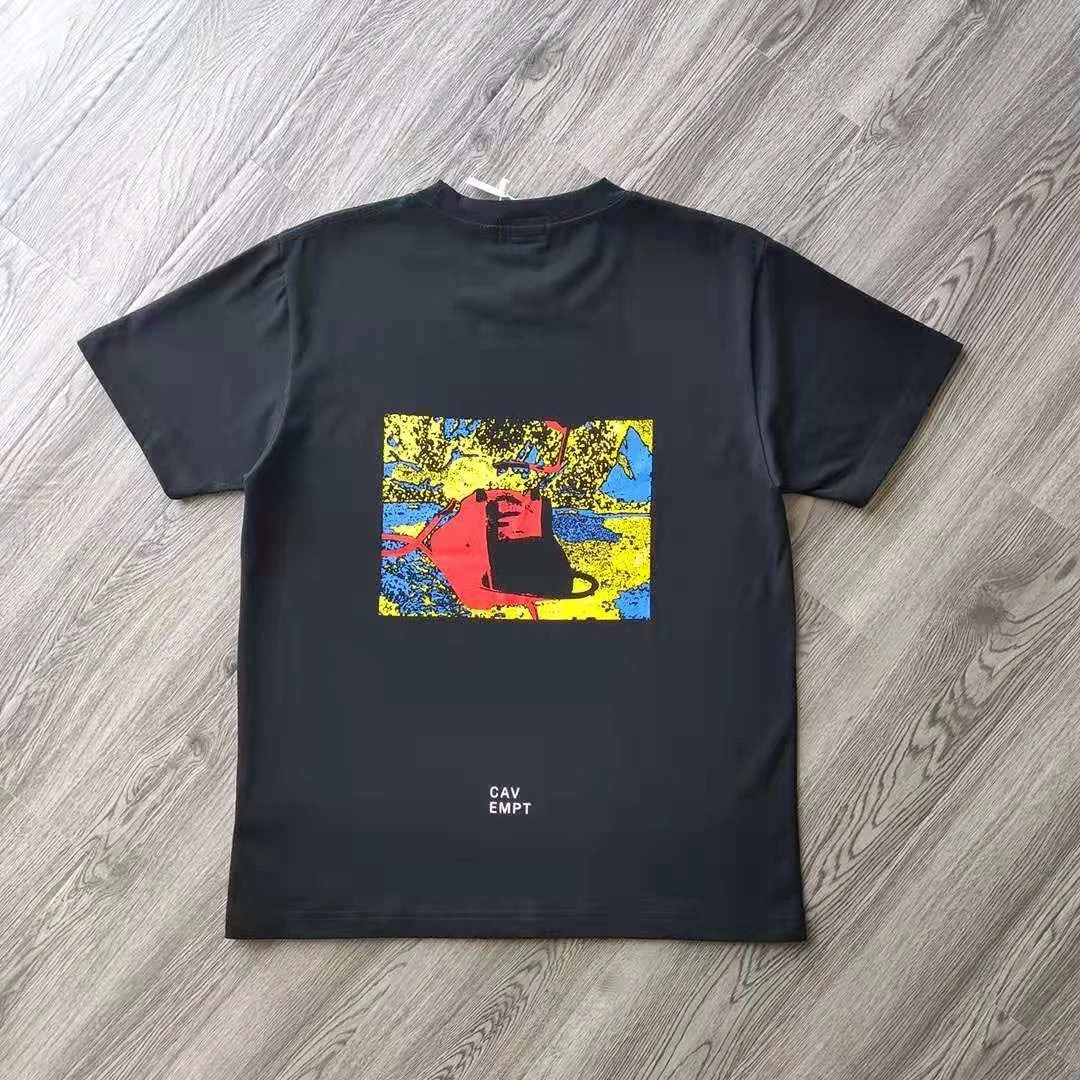 

Футболка оверсайз с рисунком в стиле High Street, брендовая мужская рубашка, Женская аниме одежда для мужчин, Y2k, уличная одежда