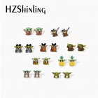 Серьги-гвоздики из эпоксидной смолы и акрила, 2021