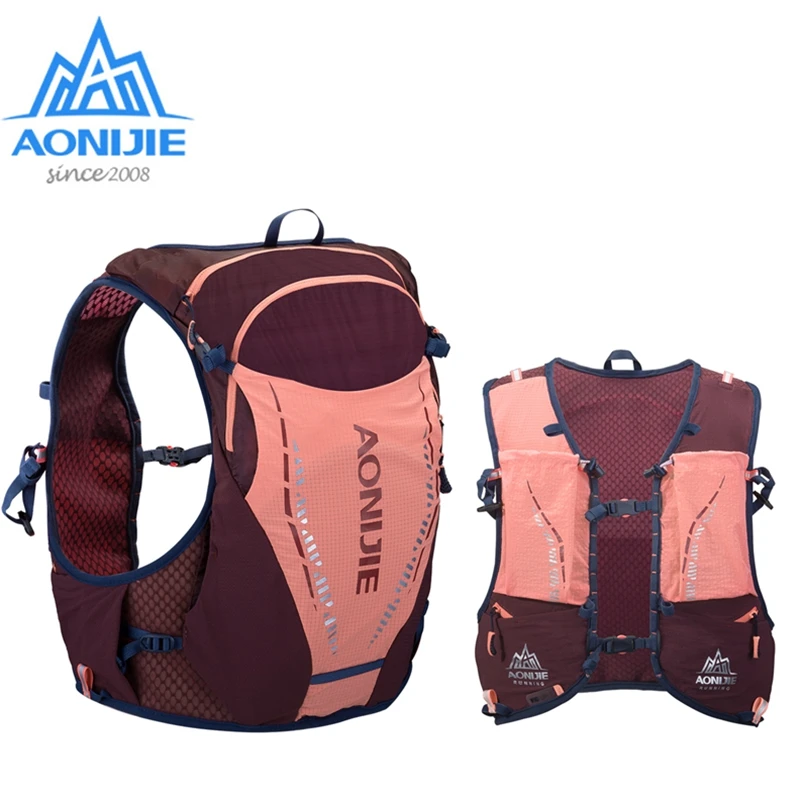 AONIJIE 10L Ultra Vest Ultralight Running Backpack Hydration Pack Portable Bags C9103 For Outdoor Camping Marathon Hiking