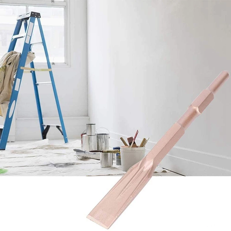 

65A High-Strength Steel Hexagonal Shank Electric Hammer Drill Bit Groove Chisel (Flat)