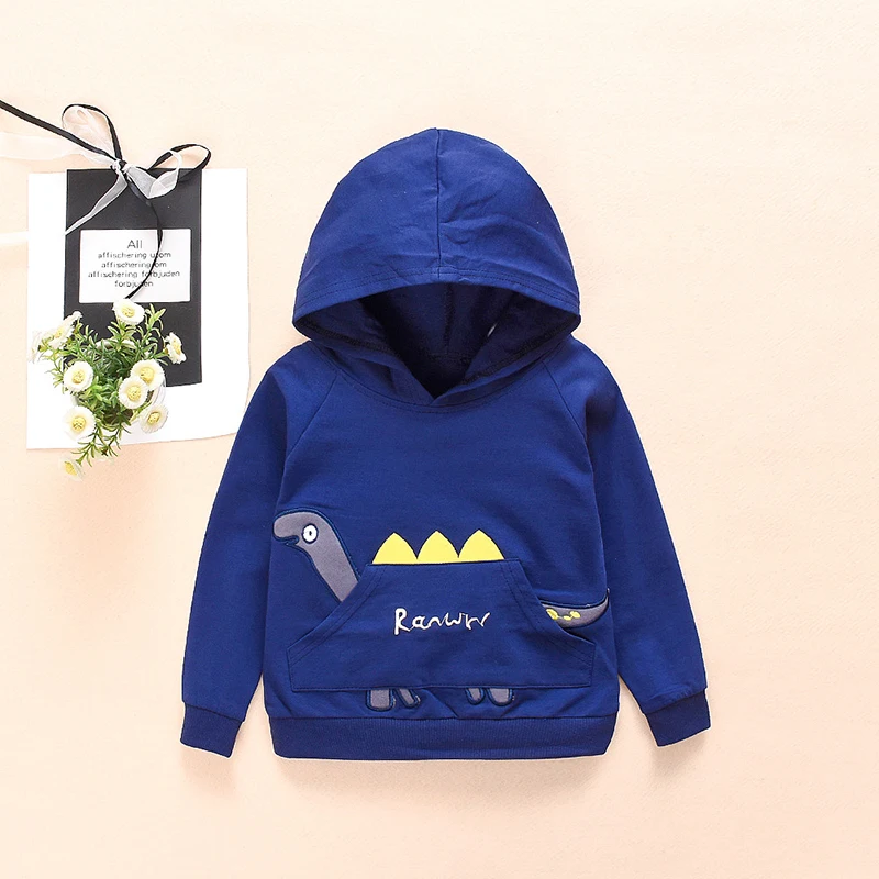 

2020 TALLOLY new hot sale long-sleeved cartoon dinosaur hooded fashion sweater