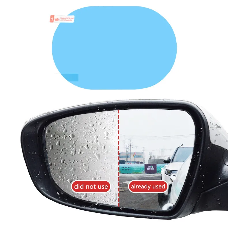2Pcs Car Rearview Mirror Waterproof Anti-Fog Rain-Proof Film Side Window Glass Anti-rain Cover Films |