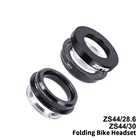 Складная велосипедная гарнитура 44 мм руль 1 18 дюйма 28,6 мм прямая трубчатая вилка CNC горный велосипед низкопрофильный полуинтегрированный велосипедный подшипник