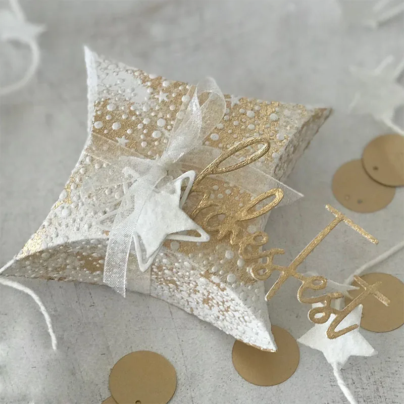 Немецкая фраза FrohesFest металлические высечки счастливый праздник с фразой для