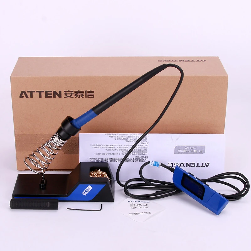 Atten Gt-2010 12V 2A Usb Перезаряжаемый цифровой дисплей Портативный паяльник