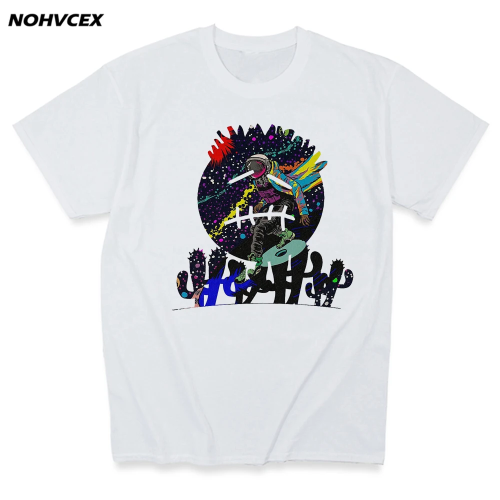 Женская/мужская футболка с коротким рукавом и принтом Трэвиса Скотта|Мужские