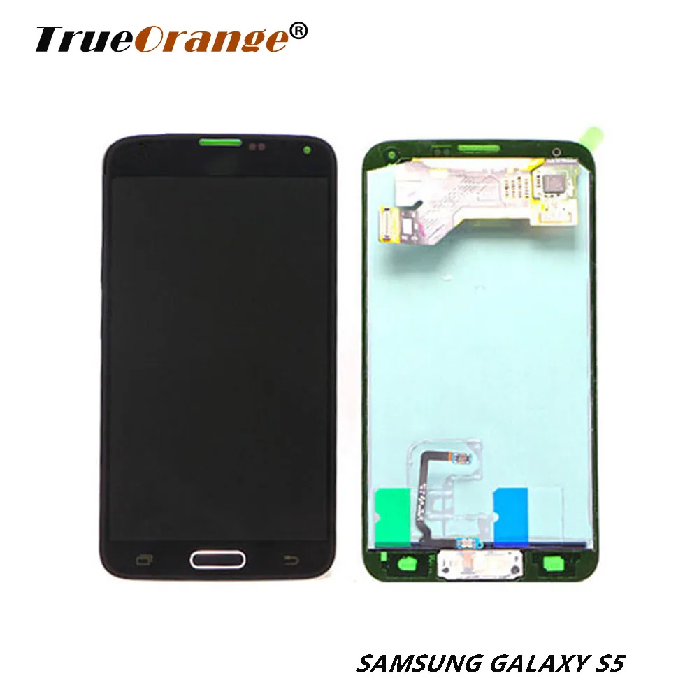 Супер AMOLED LCD для SAMSUNG GALAXY S5 i9600 G900F G900M G9001 ЖК дисплей сенсорный дигитайзер сборка