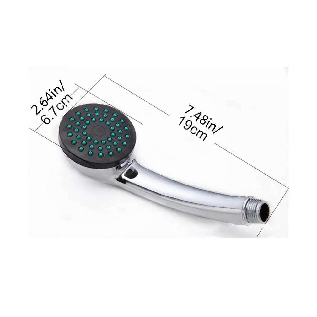 

Practical Design Handheld Shower Head Bathroom Top Sprayer Round Shape Shower Head for Home Bathroom Supplies