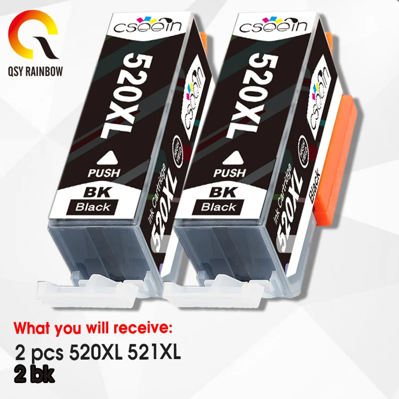 Полностью чернильный картридж PGI 520 CLI 521 XL для принтера Canon Pixma MP540 MP550 MP560 MP620 MP630 MP640