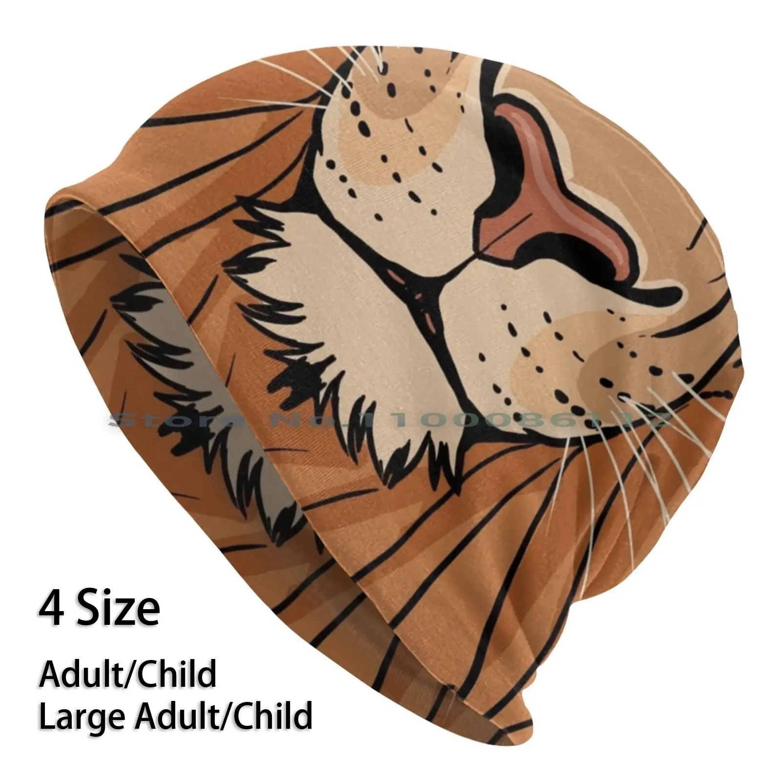 

Tribal Lion Beanies Knit Hat Tribal Lion Mane Big Cats Feline Large Diw Darkicewolf Ayden Plummer Brimless Knitted Hat Skullcap