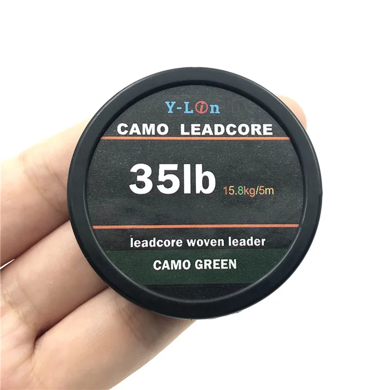5m поводок Карп рыболовная леска Leadcore крюка камуфляж буровые установки для волос
