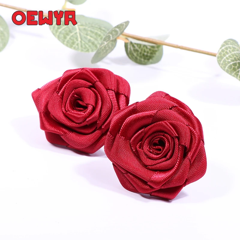 Большие винтажные красные розовые серьги гвоздики корейские модные в виде