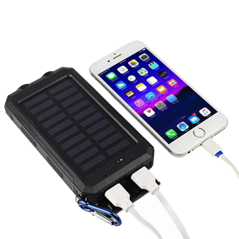 Водонепроницаемый светодиодный аккумулятор 50000 мА/ч с двумя портами usb+ без аккумулятора, самодельный внешний аккумулятор, чехол для зарядного устройства