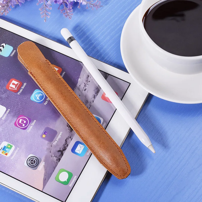 Apple Pencil Case Cover High Quality Pu Leather Box Flannelette | Дом и сад