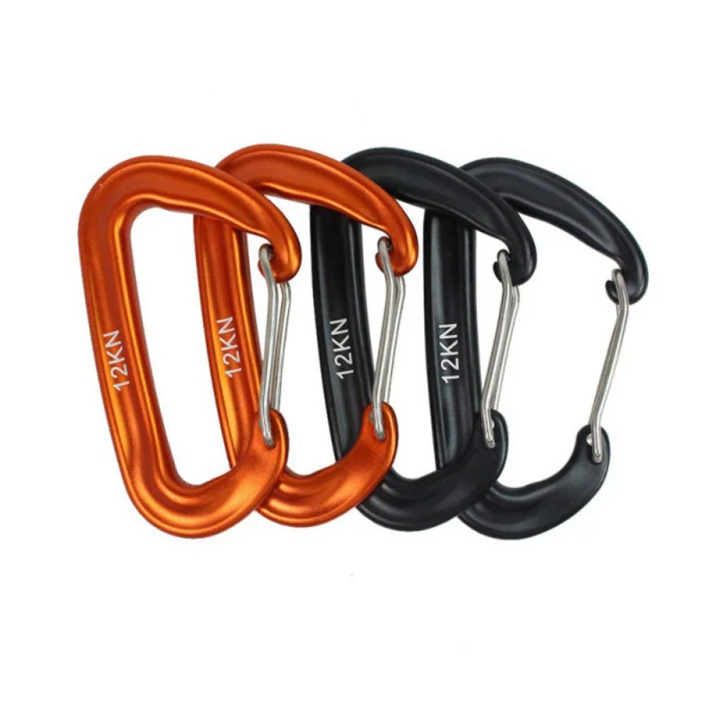 

5Pcs Aluminum Alloy Carabiner Keychain Outdoor Camping Climbing Snap Clip Lock Buckle Hook Fishing Tool
