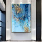 Современная абстракция синяя золото Мрамор текстура 5D алмазов картина настенное искусство Алмазная вышивка для Гостиная интерьера домашний декор