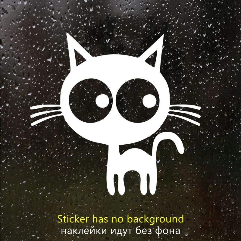 

S61076 # наклейки на авто Кот водонепроницаемые наклейки на машину наклейка для авто автонаклейка стикер этикеты винила наклейки стайлинга автомобилей украшения на бампере автомобиля заднее стекло