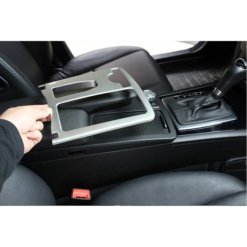 Для Mercedes Benz C Class W204 2008-2014 Автомобильная центральная консоль ABS подстаканник рамка