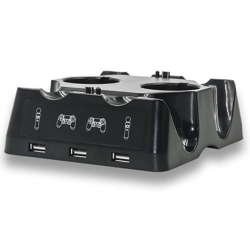 4 в 1 Зарядное устройство для Ps4/Ps Move/Ps Очки виртуальной реальности Vr ручка