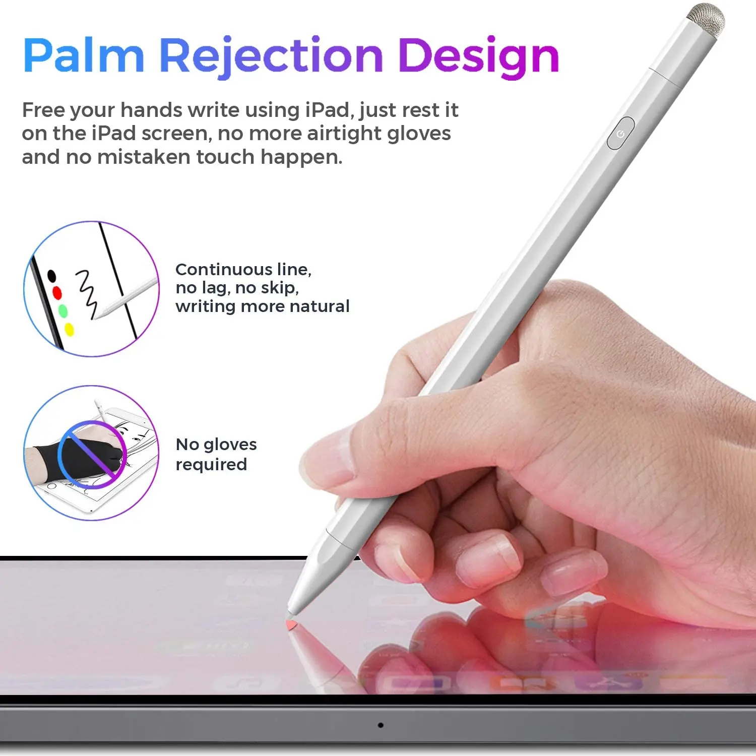 

10Pcs/Lot Stylus For Android Ipaid Tablet Pencil Uppgraded Drawing Touch Pen With Palm Rejection Design Sketch Multiple Scenario