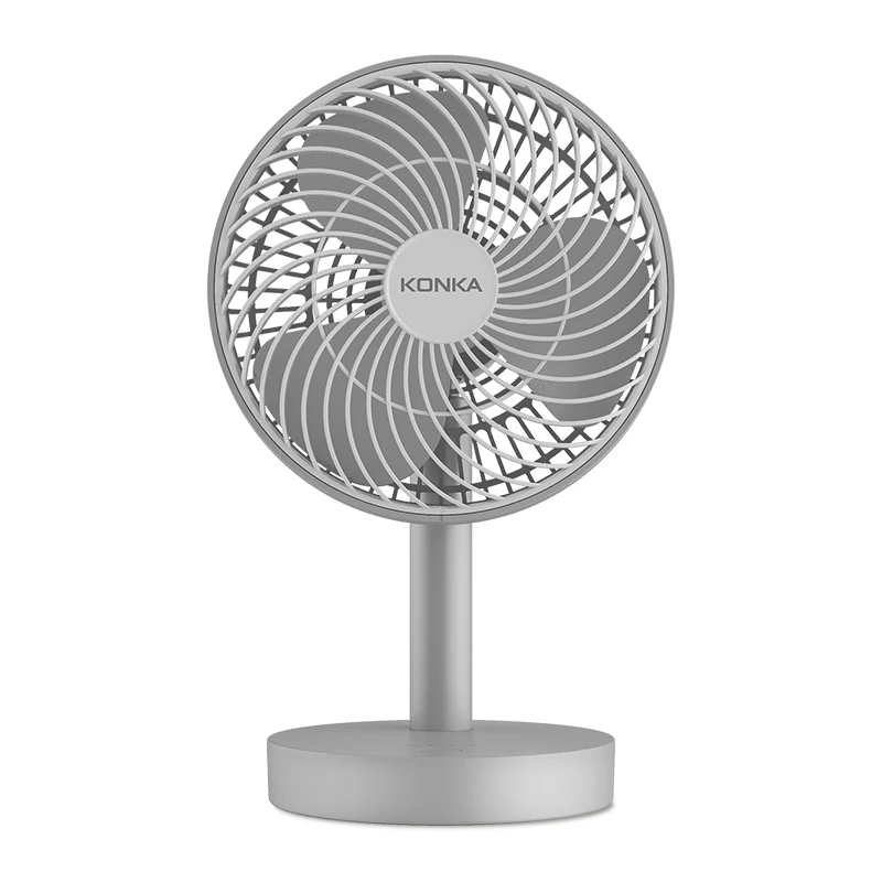

KONKA Rechargeable Desk Fan Portable Ultra-quiet Creative Electric USB Fans Silent Mini Desktop Ventilador Fan upgrade