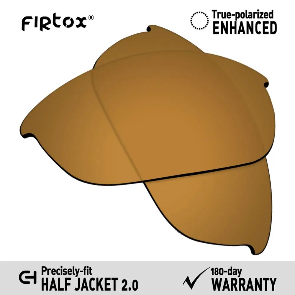Bronze Golden Firtox настоящие поляризованные Сменные рассеиватели UV400 для солнцезащитных очков-половина Куртки Окли 2,0 OO9144(Только Совместимые линзы)-несколько - Цвет линз: Bronze Golden