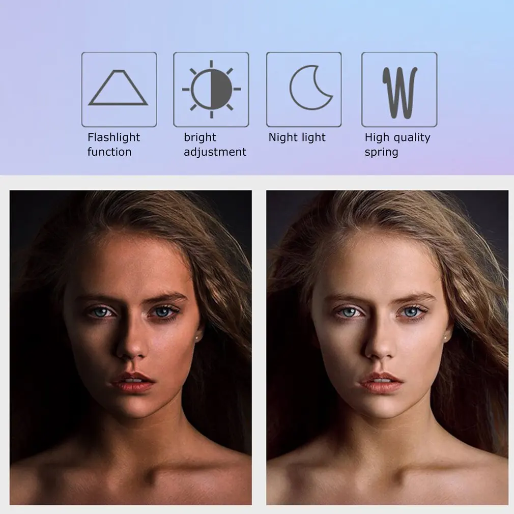 

USB charging 10 LED flash round self-timer artifact photography fill light Mini charging LED external Beauty