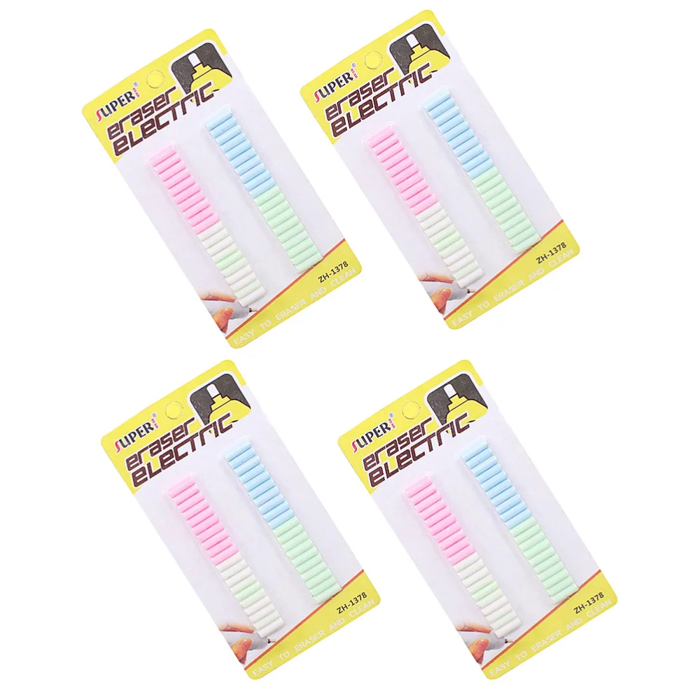 

160pcs Electric Eraser Replacement Eraser Refills for Home Office (Random Color)