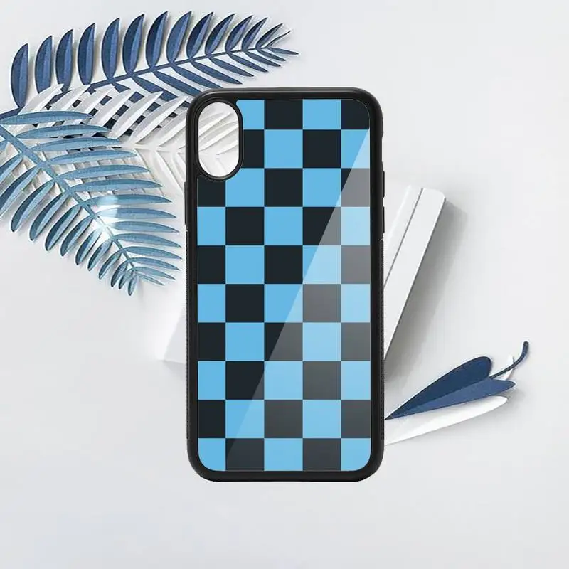 

Checkerboard Checkered Phone Case TPU For iPhone X XR XS 11 12 mini Pro MAX 6 6S 7 8 Plus SE 2020