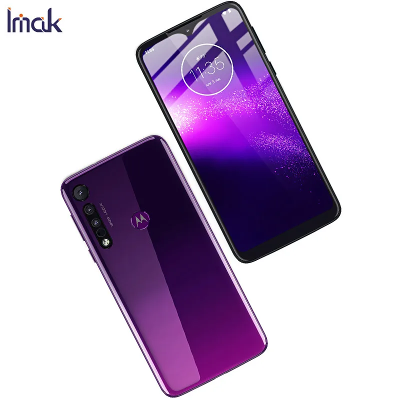 Imak Pro + Защитная пленка для экрана Moto One Macro / G8 Play полное покрытие закаленное стекло