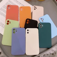 simple color diy japanese phone silicone case for iphone 11 pro max case cute soft cover for iphone xs xr x 7 8 plus 7plus case