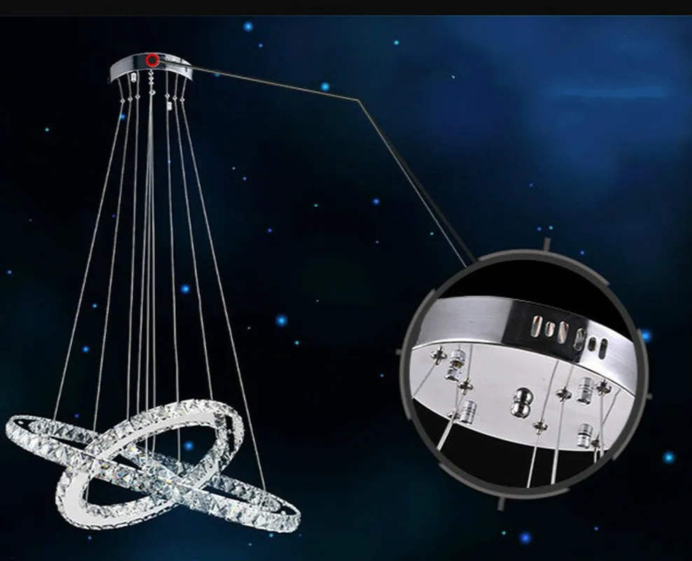 Креативная светодиодный ная светодиодная хрустальная люстра для кафе гостиной