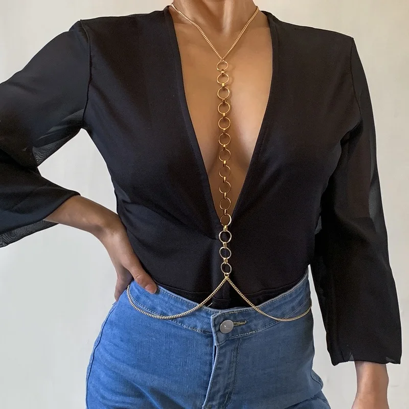 

Woman Waist Chains Metal Gold Color Festival Accessories Belt Decoration Female Goth Punk Sexy Belly Chain Body Jewelry