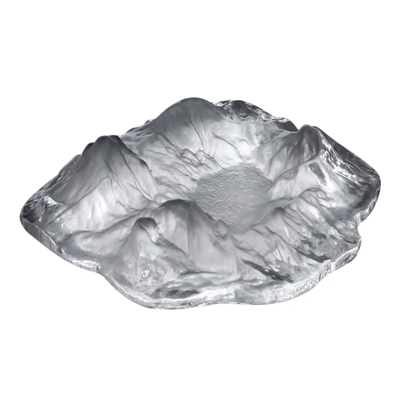 

Snow Mountain Ashtray Creativity Ashtray Anti Fly Ash Household Glass Ashtray for Home Decor Smoking Desk Accessories