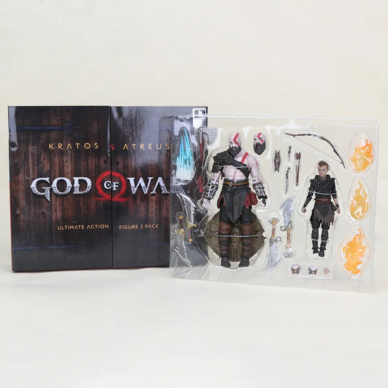 5 in box 18 см Бог войны 3 призрак Спарты Ultimate Kratos ПВХ фигурка Kratos Коллекция игрушки куклы очки-детский подарок на Рождество - Цвет: 5 in box