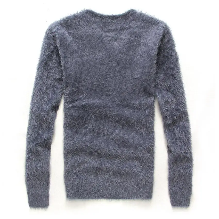 Зимние мужские свитера с v образным вырезом и длинным рукавом Модный