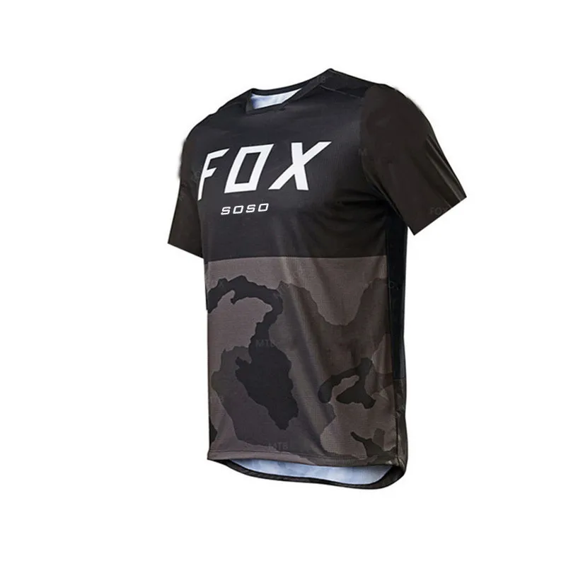 

2021FOX Soso Men's Short-Sleeved DH Off-Road Motorcycle Downhill ,Mountain Bike Moisture Wicking Shirt Makes Sports Comfortable
