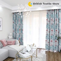 2021 new modern fashion print shade cloth curtains for living dining room bedroom custom curtain